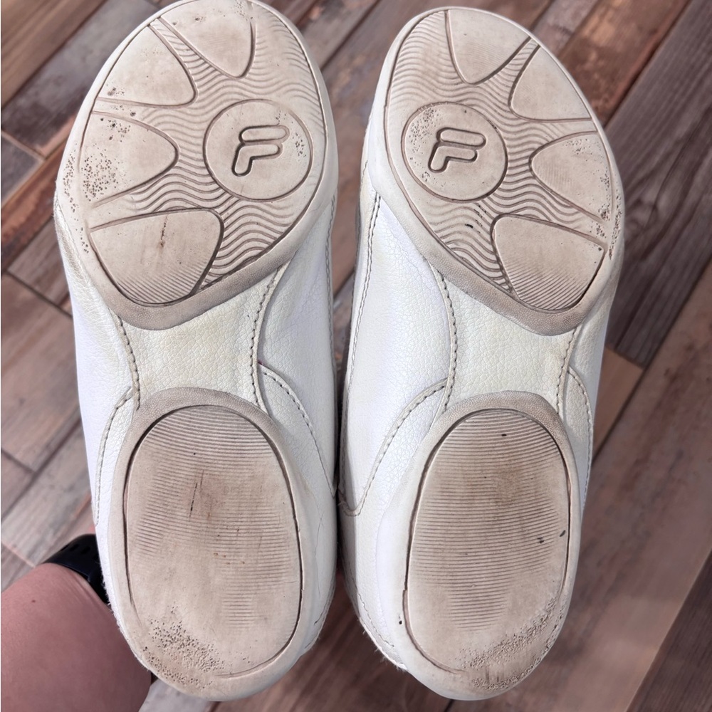 FILA White Leather Cheer Shoes - Picture 7 of 8